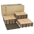 thumbnail image 1 of QinaQin Losetas para exterior tipo deck interconectables de compuesto madera plástica, piso impermeable de fácil ensamble para balcón, terraza, patio o jardín, 1 of 8