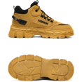 thumbnail image 5 of Mens Ankle Boots Lace‑Up Round Toe Soft‑Sole Comfort Short Boots with Rotating Shoelace Buckle Padded Inner Lining for Commute Hiking Daily Outdoor Casual Wear, 5 of 9