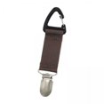 thumbnail image 1 of 2x Clip para sombrero gratis Clip para sombrero de de para bolso equipaje al aire libre marrón oscuro 2 piezas, 1 of 8