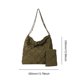 thumbnail image 4 of Bolso de hombro de moda para mujer Bolso de hombro acolchado suave Bolso de viaje (verde), 4 of 9