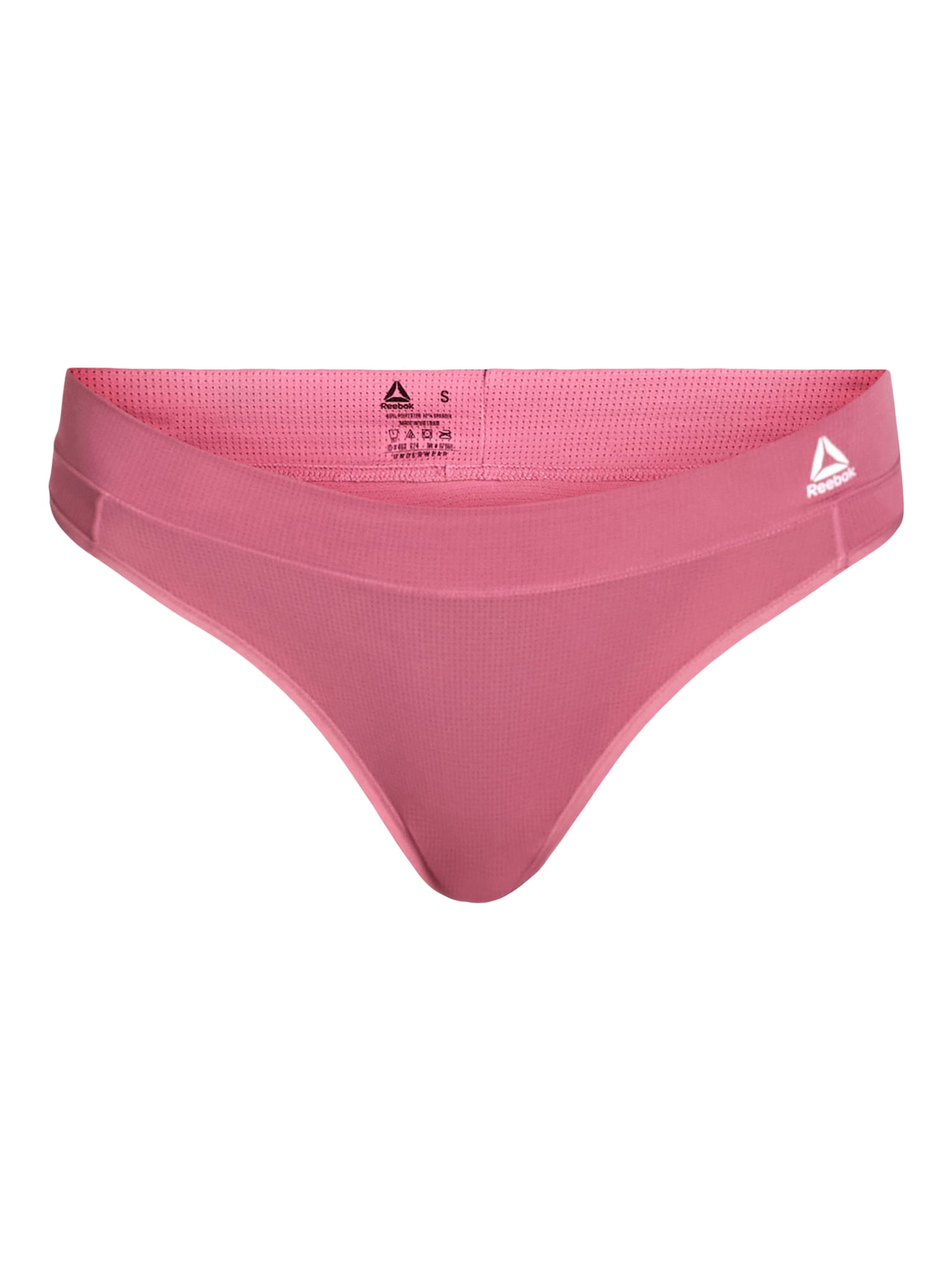 Reebok Women's Underwear Airtech Performance Thong Panties, 6-Pack, Sizes XS-3XL