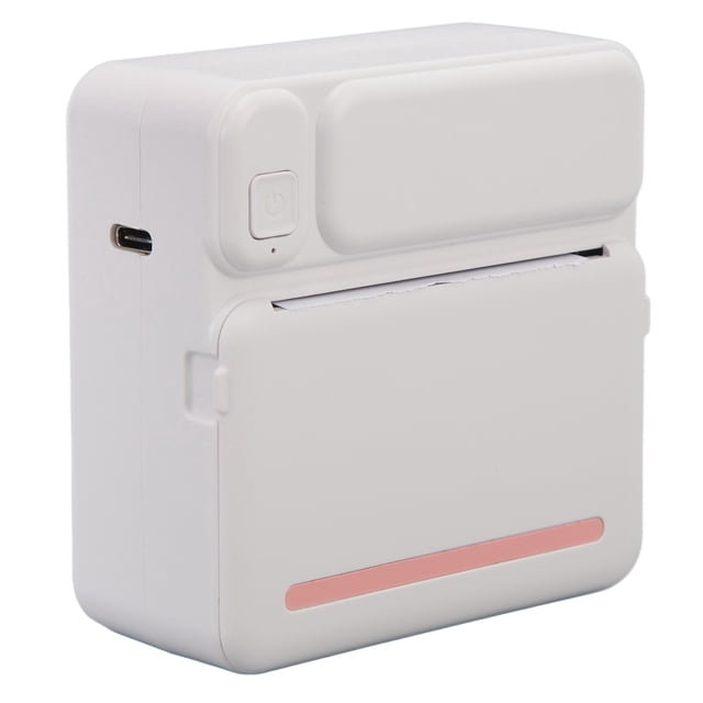 Portable Mini Printer with APP, Photo Barcode Label Thermal Printer, Photo Black and White Illustrated Book Printer for Kids DIY Study Notes Pictures Receipts.