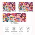 thumbnail image 2 of Yayeee Pillowcase Standard Size Set of 2 Satin Wrinkle Resistant Pillow Case, Black Colorful Circles, 2 of 7