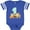 Football Blue and White, variant on Inktastic One Years Old with Woodland Animals Boys or Girls Baby Bodysuit