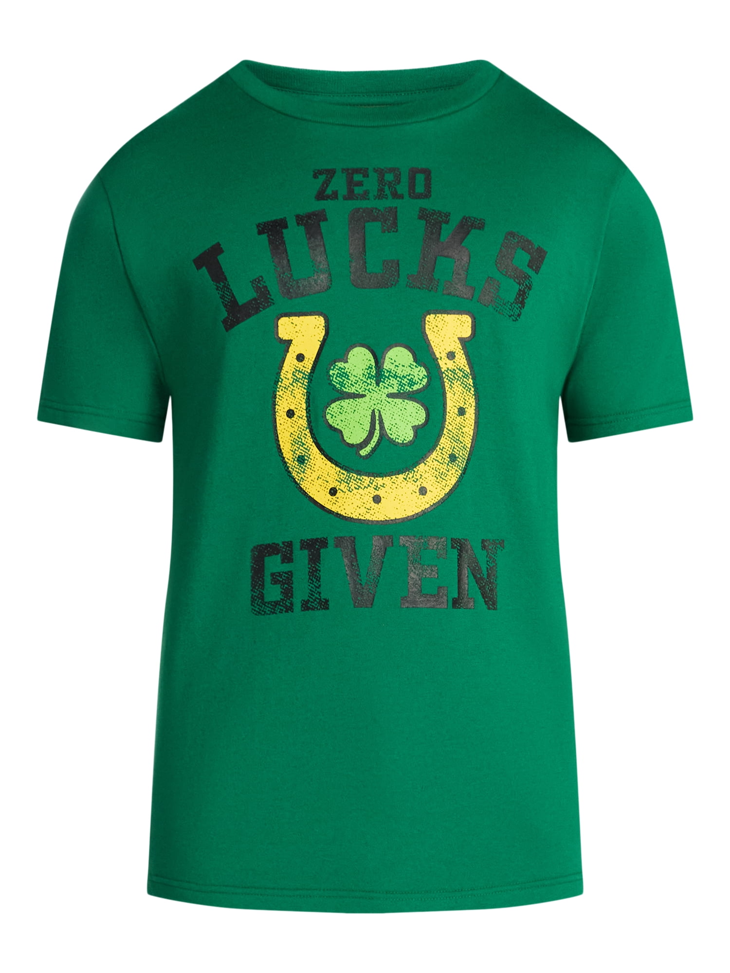 Saint Patrick's Day Men's Zero Lucks Graphic Tee by Way to Celebrate, Sizes XS-5XL