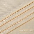 thumbnail image 6 of Kitchen Waffle Weave Tier Curtains Waterproof Rod Pocket Short Curtain Bathroom Valance, 6 of 8