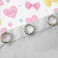 thumbnail image 4 of Manfei Colorful Bow Love Heart Black Out Curtains for Girls, Cute Ribbon Curtains Pack of 2 (42x63 Each), 4 of 6