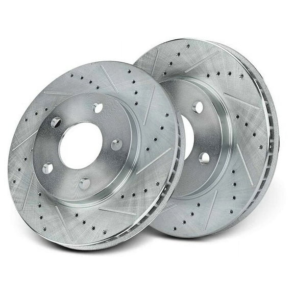 Brake Rotor Set 2 - Compatible with 1997 - 2005 Chevrolet Venture 3.4L V6 Naturally Aspirated - Autopart Premium