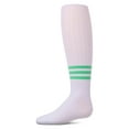 thumbnail image 2 of MeMoi Girls Opaque Ribbed Bright-Stripe Cotton-Rich Tights - Girls - Female, 14, Pink, 2 of 11