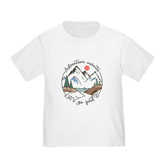 CafePress - Adventure Awaits Let'S Go Find It T Shirt - Cute Toddler T-Shirt, 100% Cotton