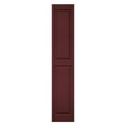 Builders Edge 12W in. Raised Panel Vinyl Shutters