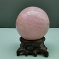 thumbnail image 3 of rose quartz Crystal sphere Natural Healing Crystal carving ball for Reiki sculpture Healing and Crystal 0.377kg, 3 of 8