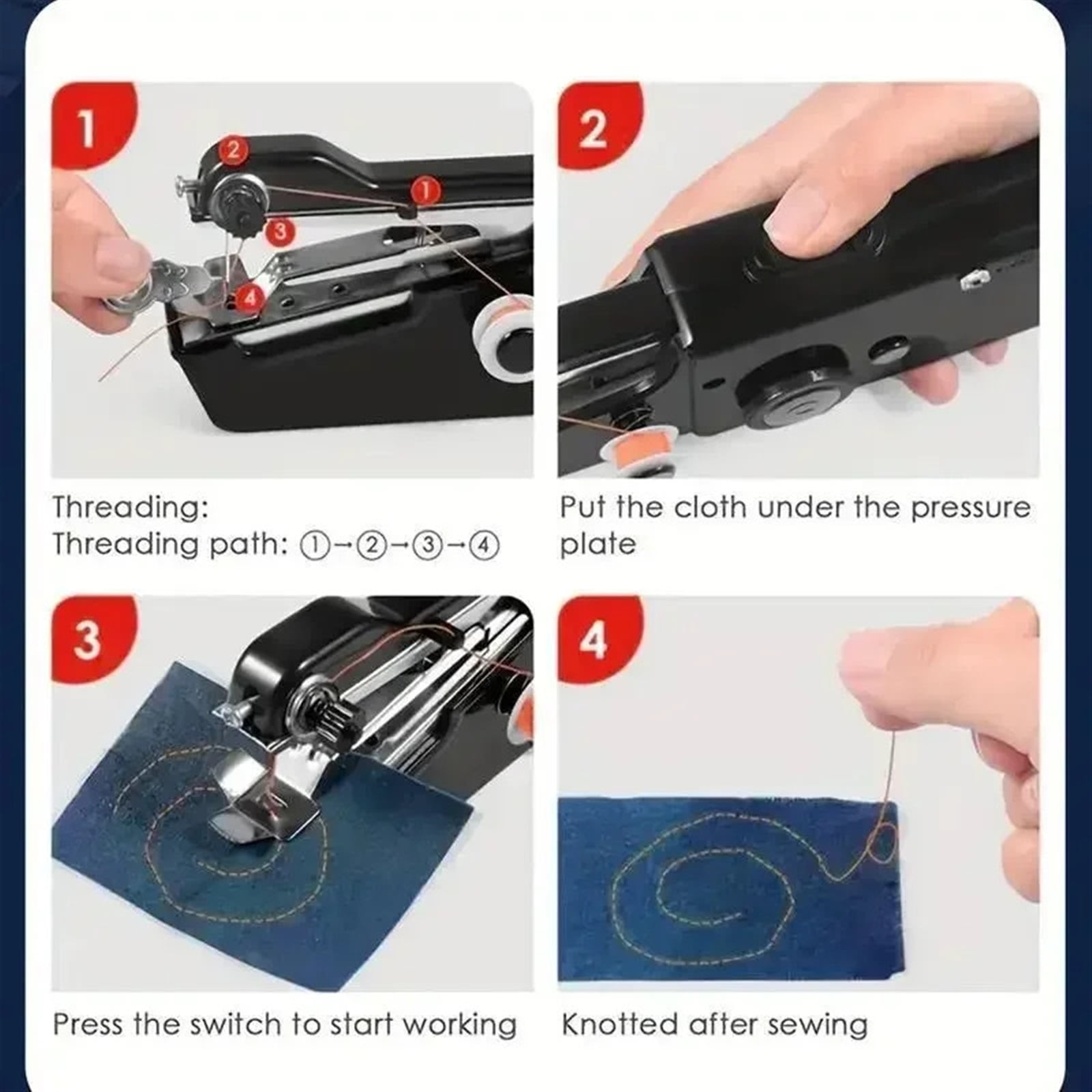 Home Portable Handheld Electric Sewing Machine Small Automatic Sewing Machine Repair Sewing Clothes