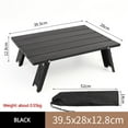 thumbnail image 3 of Mini Folding Table Camping Tent Table Bed Computer Desk for Tent (Black), 3 of 7