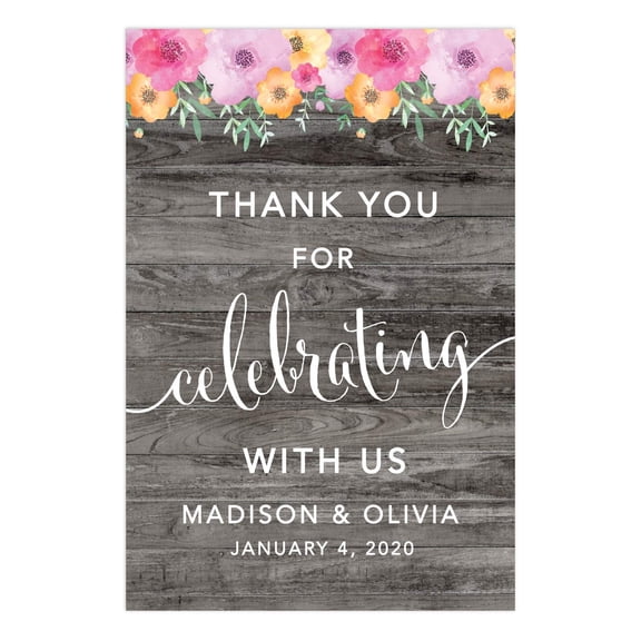 Koyal WholesaleBaby Shower Party Signs, Natural Greenery, Please Leave Your Wishes for the New Mom & Dad Sign, 1-Pack