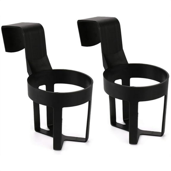 2Pcs Window Cup Holder,Car Hanging Cup Holder,Portable Stable Spill-Proof Cup Holder,Movable Gap Insert Cup Storage Rack,Black Vehicle Cup Holder,for Car, Truck, Window, Bikes