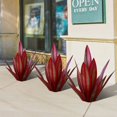 thumbnail image 3 of Escultura rústica de agave de metal rojo Arte de jardín de agave Granco Rustic Met, 3 of 4