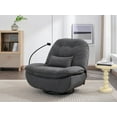 thumbnail image 2 of Power Recliner Swivel Glider Chair with USB Charger and Bluetooth Music Player for  Sleep Working Game and Leisure Model, Fabric, Grey, 2 of 8