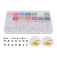 thumbnail image 2 of 6303PCS Letter Beads Plastic Loose Beads Kit With Elastic Thread For Bracelets Keychains Jewelry Making DIY Crafts, 2 of 8