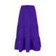 thumbnail image 4 of Falda boho de verano con cintura elástica y pliegues en línea A para mujer: falda de playa fluida con bolsillos, poliéster ligero para primavera/verano/otoño., 4 of 4