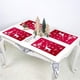 thumbnail image 4 of 12 Uds mantel de Navidad, tapetes de Navidad, tapetes decorativos, tapete de mesa de comedor, mantel de Noel rojo, mantel de PVC Rectangular Ormromra ZYY-1356, 4 of 5