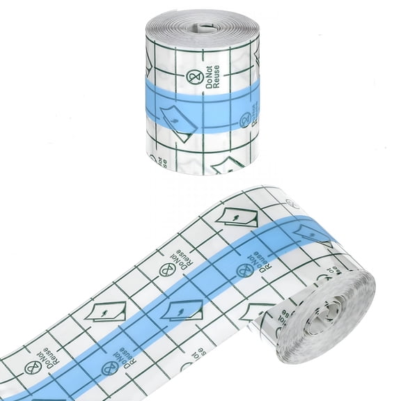 QARUN Waterproof Adhesive Bandage Transparent Film Dressing Clear Second Skin Healing Protective Bandages Dressing Tape Wound Cover for Swimming Shower 2 Roll-16.4 Ft X 2 in -