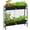 Black, variant on Raised Garden Beds Outdoor with Legs 32" Tall Herb Garden Planters Box Raised Flower Beds for Gardening, Vertical Privacy Planter with Trellis for Patio, Porch, Backyard, Balcony, Grey