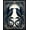Black Gray, Pattern 11, variant on ODIKA 8'x10' Washable Area Rug Gothic Serpentine Snake Forest Mystical Symbols Whimsy Tattoo for Living Room, Under Sectional, Family , Durable, Non-Slip