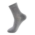thumbnail image 1 of Aocisk Men's Crew Socks with Heel Cushion 1 Pack Polyester Blend Ankle Support Socks for Dry Heels Grey One Size, 1 of 3