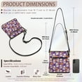 thumbnail image 7 of Kuiaobaty Ghost Pumpkin Bat Print Crossbody Bag for Women, Medium Size Vegan Leather Shoulder Handbag with Adjustable Strap, Zipped Pockets Travel Hobo Purse Crossbody for Halloween, 7 of 7