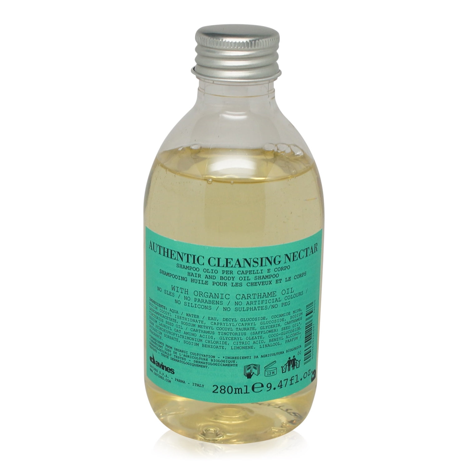 Davines Authentic Cleansing Nectar Hair And Body Oil Shampoo