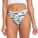 thumbnail image 1 of Fotbe Daisy Striped Nautical Tanga Sin Costuras para Mujer con Estampado – Panties Invisibles, Transpirables y Cómodos para Uso Diario-Medium, 1 of 6