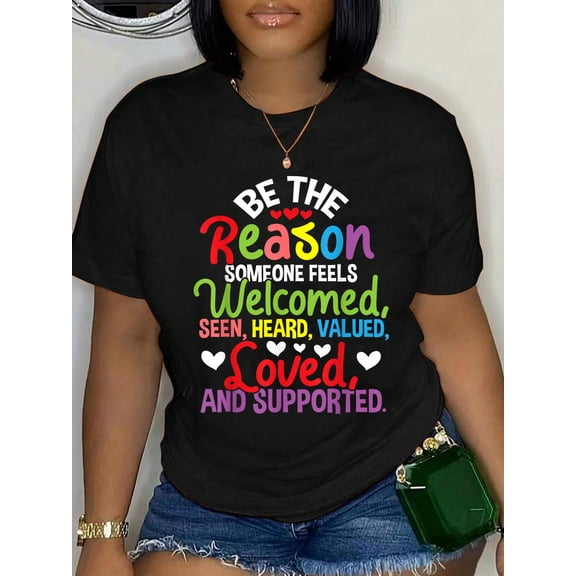 Be The Reason Someone Feels Loved - Social Workers T-Shirt Women's Men's Graphic Tee Casual Tops