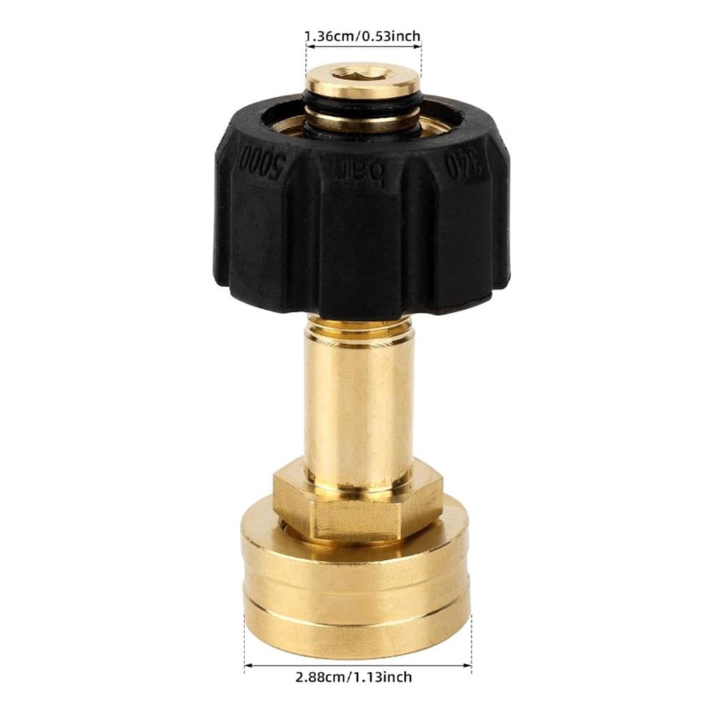 CEORPER Copper 3/4In Female Quick Connect Adapter For Pressure Washer Inlets M22-14mm Hose To Water Guns Coupling With Tape