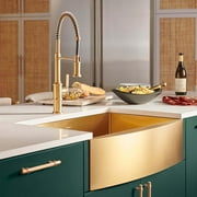 Ruvati Rvh9880 Terraza 36 Farmhouse Apron-Front Single Basin Stainless Steel Kitchen Sink
