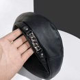 thumbnail image 4 of Zhaomeidaxi Women Beret Hat PU Leather Beret French Black Beret Artist Beret Cap for Daily Wear, 4 of 8
