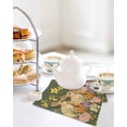 thumbnail image 4 of Easter Bunny Kitchen Dish Towels for Drying Dishes Set of 2, Spring Floral Vintage Botanical Rabbits Green Waffle Weave Microfiber Hand Tea Bathroom Towels Quick Dry & Absorbent Towel 12x12, 4 of 7