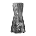 thumbnail image 5 of Summer Dresses for Women Boho Sleeveless Vintage Floral Flowy V Neck Tshirt Tank Sundress Beach Dress for Women 2024, 5 of 5
