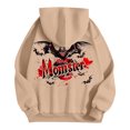 thumbnail image 5 of WEAIXIMIUNG Sweat à Capuche Imprimé de Maternité à Fermeture Éclair pour Femmes en Automne et Hiver, 5 of 5