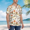 thumbnail image 5 of Daiia Mushrooms Hawaiian Shirt for Men Gentle Cotton Regular Short Sleeve Casual-Medium, 5 of 9