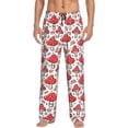 thumbnail image 1 of Fotbe Amanita Red Mushroom Pantalones de Pijama para Hombre, Pantalones de Dormir, Pantalones de Casa con Cintura Ajustable y Bolsillos-X-Large, 1 of 6
