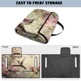 thumbnail image 5 of COEQINE Golf Cart Seat Blanket Towel, Folds Compact for Carrying, 51.2x30.3 Inch Fit for EZGO/Yamaha/Club Car, 4 Compartment Storage, Quilted Comfort Layer, Pink Green Hummingbird Floral, 5 of 8