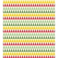 thumbnail image 3 of Retro Duvet Cover Set, Colorful Triangles Sharp Edged Geometric Shapes in Horizontal Line, Decorative 2 Piece Bedding Set with 1 Pillow Shams, Twin Size, Dark Coral Pale Green, by Ambesonne, 3 of 3