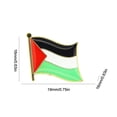 thumbnail image 4 of Insignia de Pin de solapa con bandera de Palestina, emblema pequeño de Metal para patriotas, 4 of 5