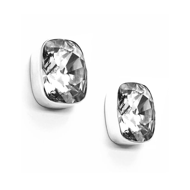 Aretes Zvezda Baguette color Crystal plata .925, P Zvezda ZAR-BAG18-CRY-P