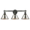 thumbnail image 5 of Yep by Golden Lighting Orwell 3-light Vanity in Matte Black and Pine Green shade, 5 of 6