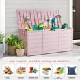 thumbnail image 5 of Ktaxon 75gal Outdoor Garden Resin Storage Deck Box Tools Pink, 5 of 11