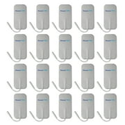 TENS Electrodes - Value Wired 2x4 Replacement Pads for TENS Units - 20 TENS Unit Electrodes - 2"x4" Wired TENS Unit Pads- Discount TENS Brand
