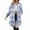 #0386-Light Blue, variant on Plus Size Womens Plaid Flannel Long Sleeve Shirt Button Down Long Blouses Tops Shacket Jackets Coats with Gift Pockets