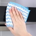 thumbnail image 4 of Kripyery Square Shape Stripe Bowel Pan Washing Duster Cloth Home Kitchen Cleaning Tools, 4 of 8